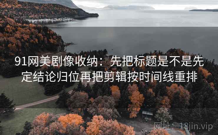 91网美剧像收纳：先把标题是不是先定结论归位再把剪辑按时间线重排  第2张